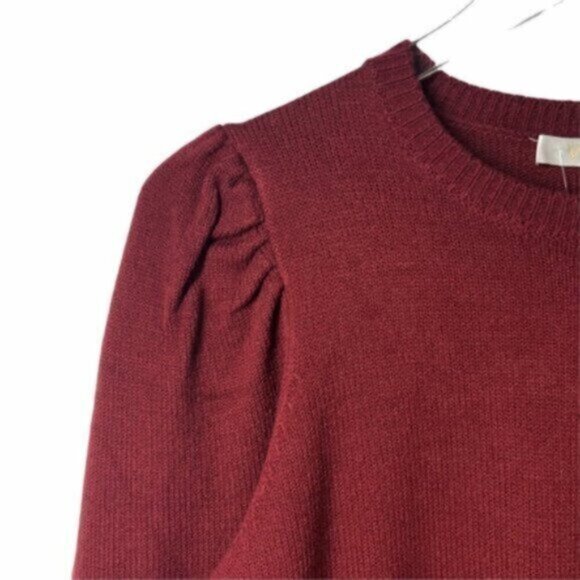 NWT WAYF | Women's Maroon Long Sleeve Sweater Dress Size XS - Picture 6 of 8